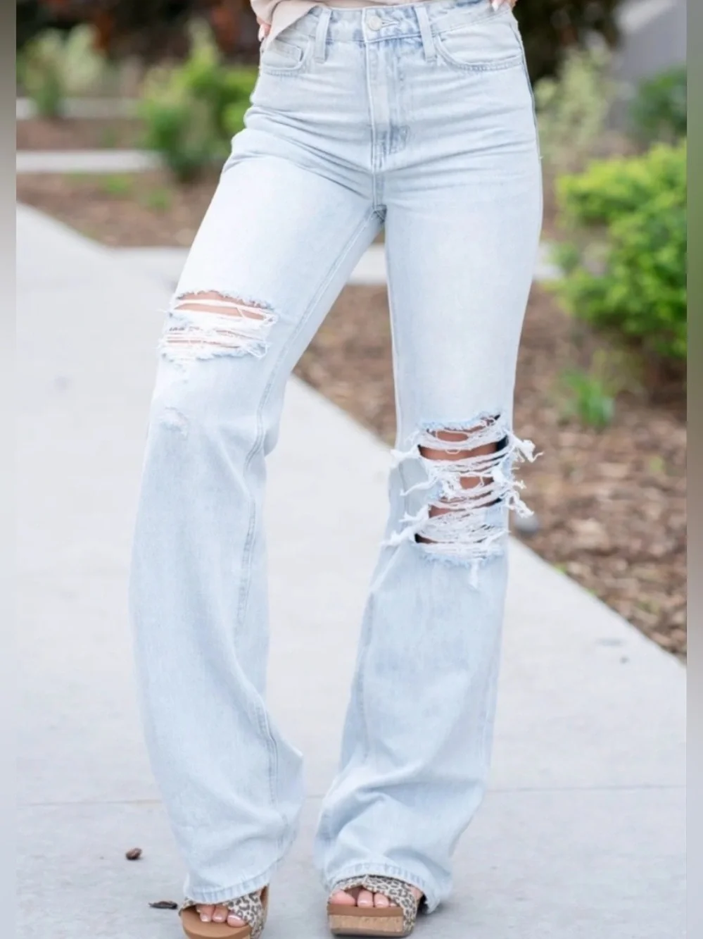 New! Vervet High Rise Leslie 90s Vintage Flare Leg Jeans Womens Size 29 - Picture 3 of 15